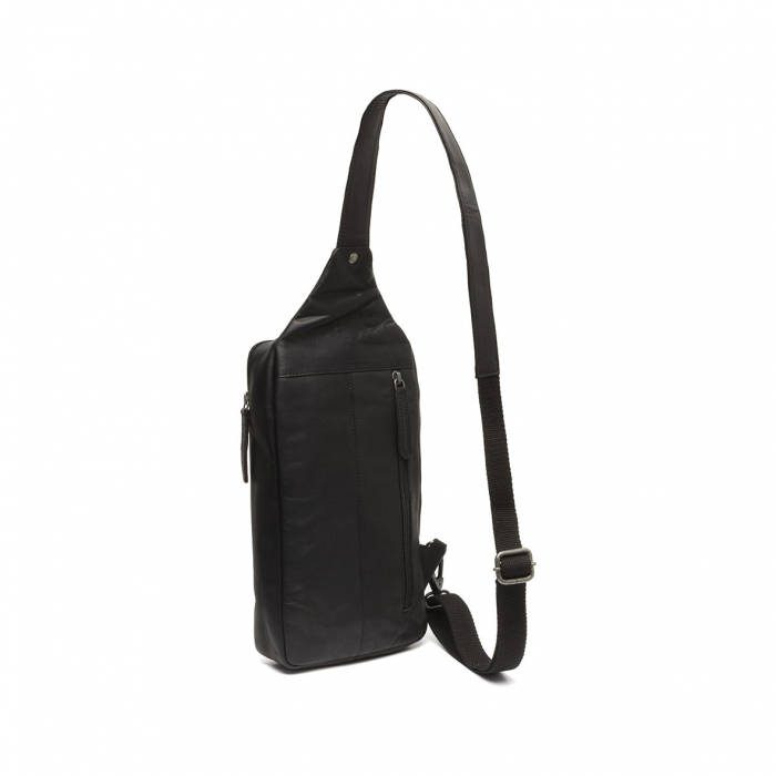 Geanta crossbody din piele naturala, The Chesterfield Brand, Rotterdam, Negru [5]