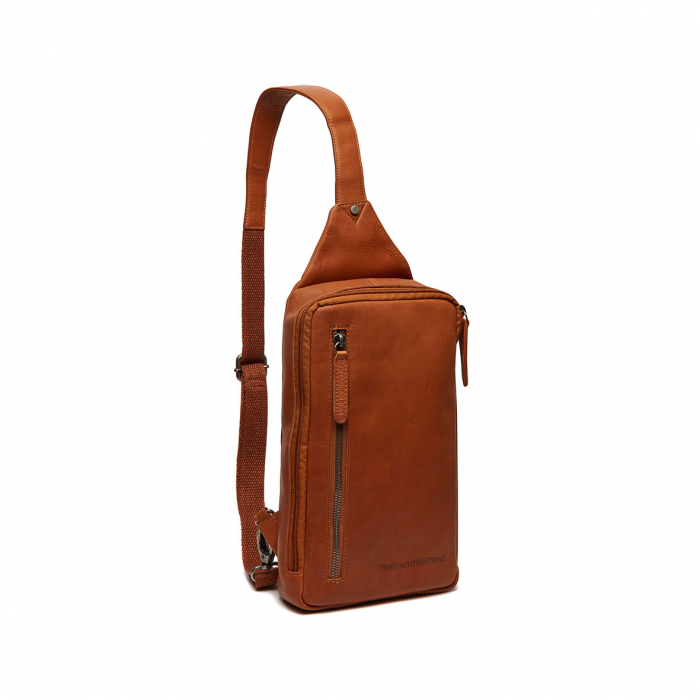 Geanta crossbody din piele naturala, The Chesterfield Brand, Rotterdam,  Maro coniac [1]