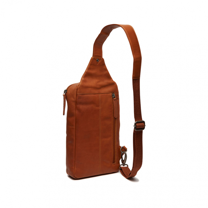 Geanta crossbody din piele naturala, The Chesterfield Brand, Rotterdam,  Maro coniac [5]