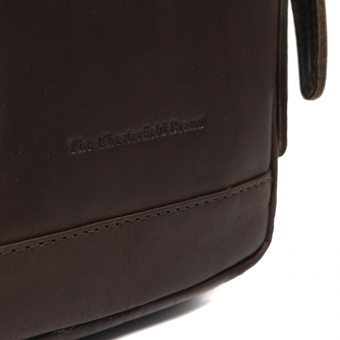 Geanta crossbody, The Chesterfield Brand, din piele naturala, Riga, Maro inchis [3]