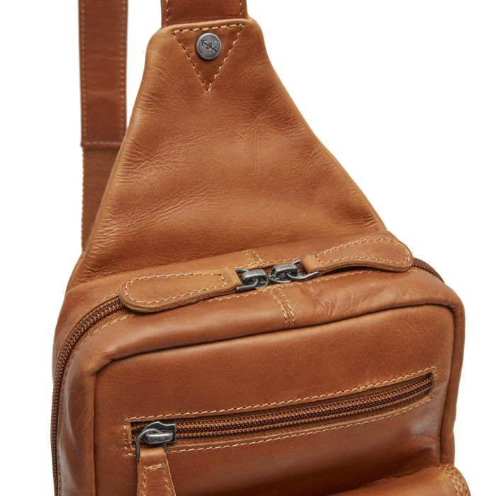 Geanta crossbody, The Chesterfield Brand, din piele naturala, Turelle, Maro coniac [4]