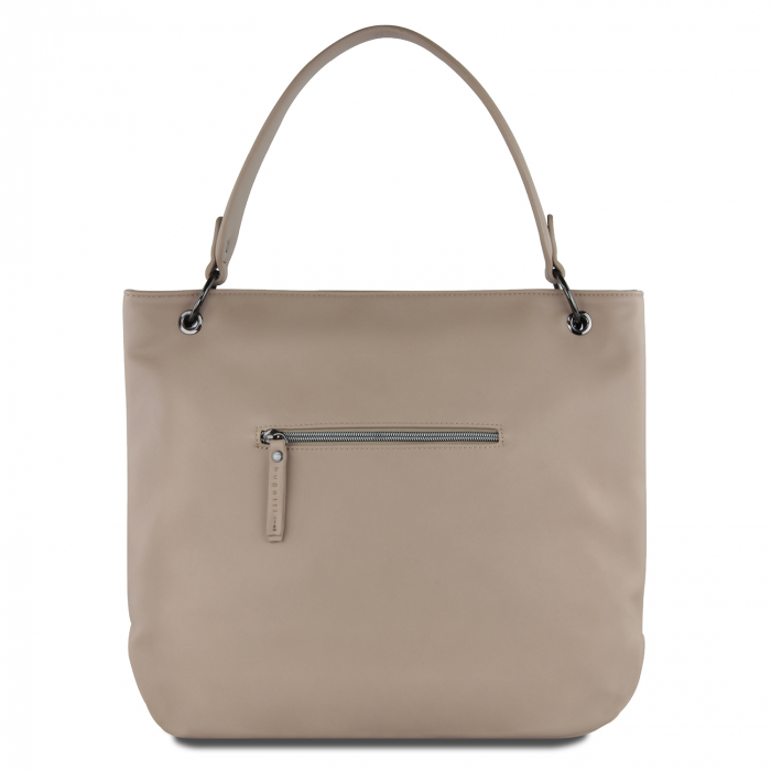 Geanta dama, bugatti, piele ecologica, seria Almata Hobo 496659, Nisipiu [9]