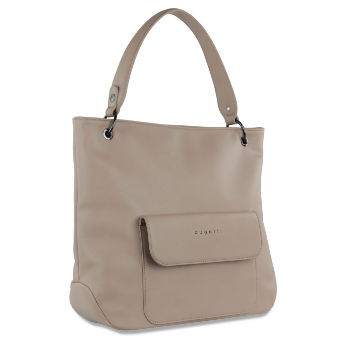 Geanta dama, bugatti, piele ecologica, seria Almata Hobo 496659, Nisipiu [2]