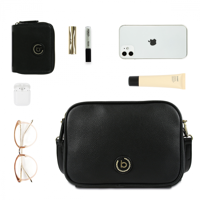 Geanta dama crossbody Bugatti, Passione, Negru [8]