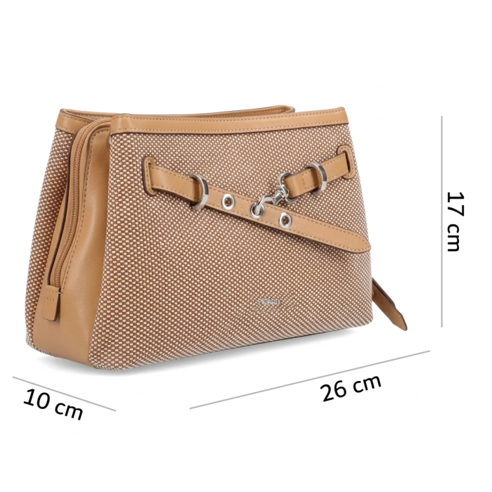 Geanta de dimensiuni mici, de dama, de umar, Picard, colectia Nizza 3357, Cookie Bej [2]