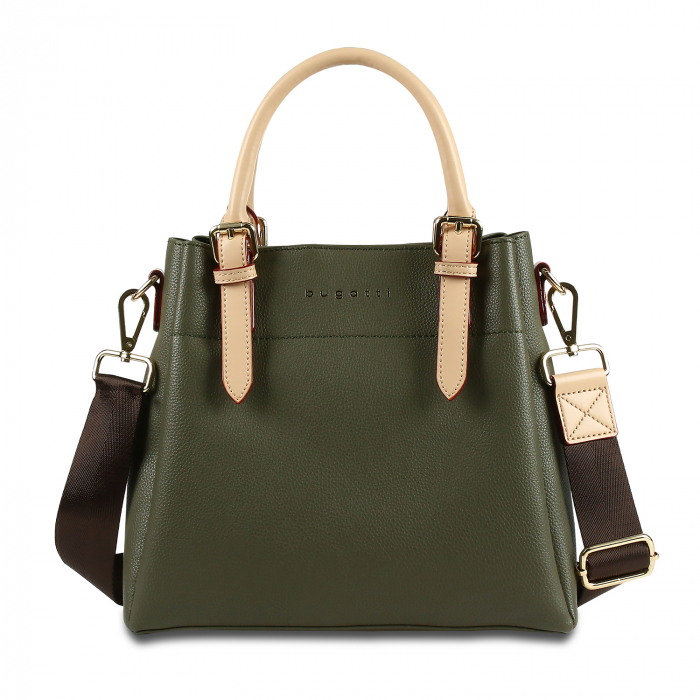 Geanta dama din material sintetic, bugatti, Ella Top Handle M, Verde olive [4]