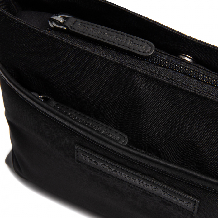 Geanta dama din nylon si piele naturala, The Chesterfield Brand, Nevon, Negru [4]
