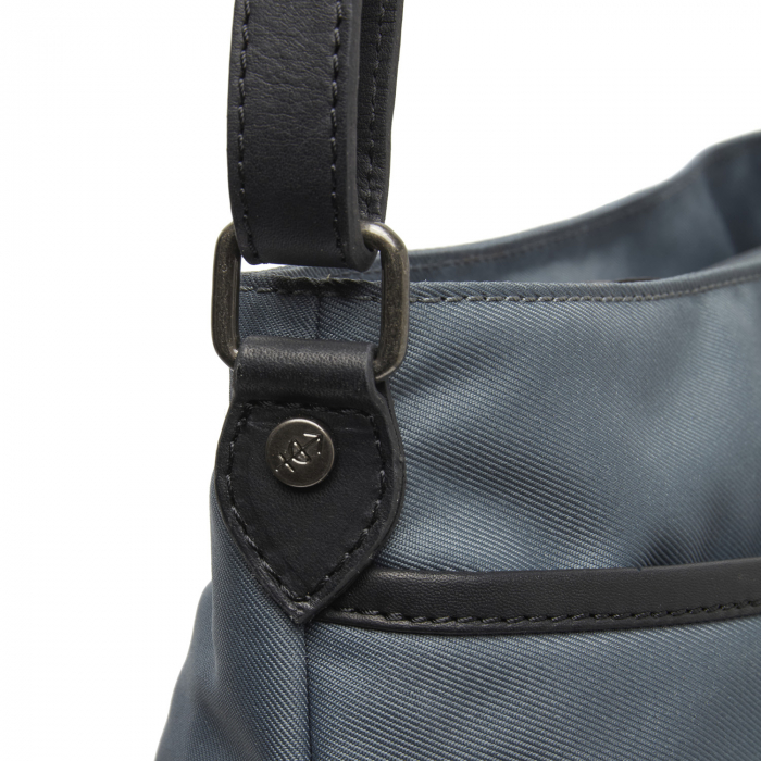 Geanta dama din nylon si piele naturala, The Chesterfield Brand, Nevon, Gri [5]