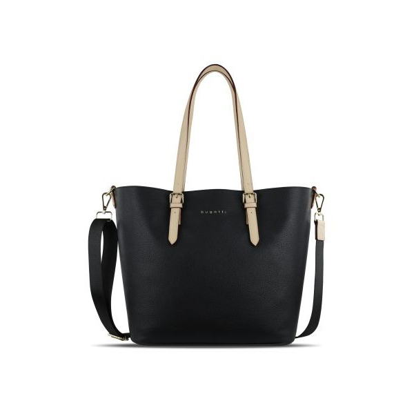 Geanta dama din piele ecologica, bugatti, Ella Shopper L, Negru [3]