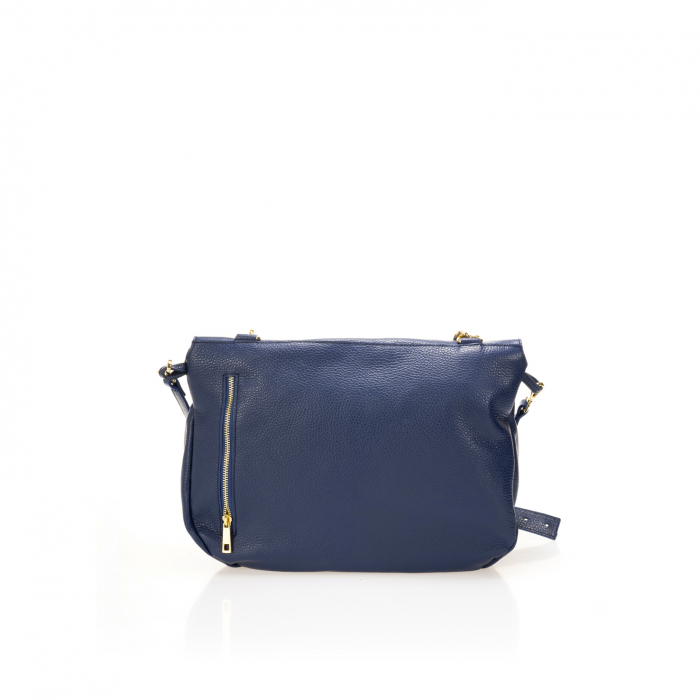Geanta dama din piele naturala, Massimo Castelli, model 1060, Bleumarin [3]