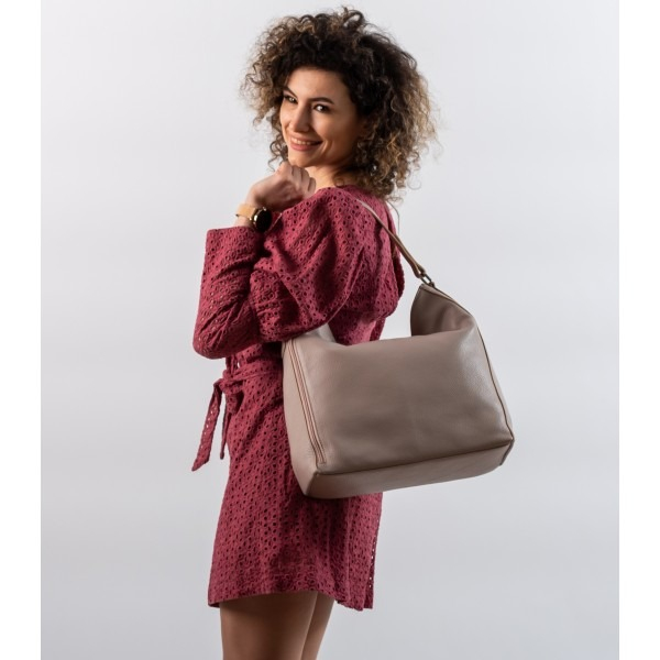 Geanta dama din piele naturala moale, model 207, Negru [5]