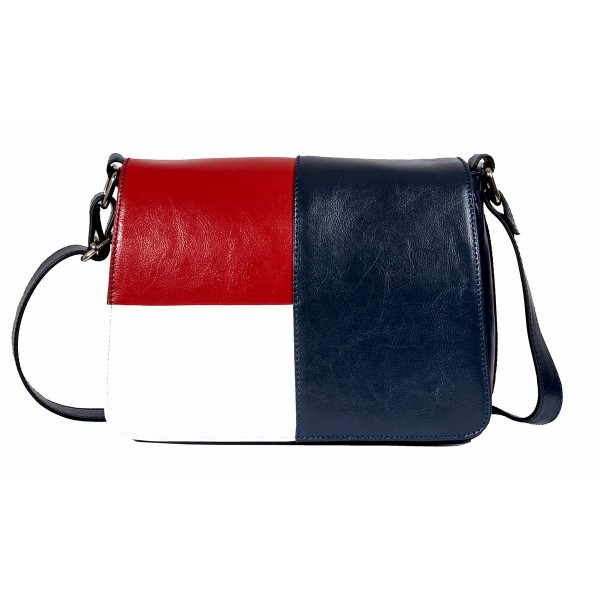 Geanta dama din piele naturala, model 127, de umar si crossbody, Multicolor [4]