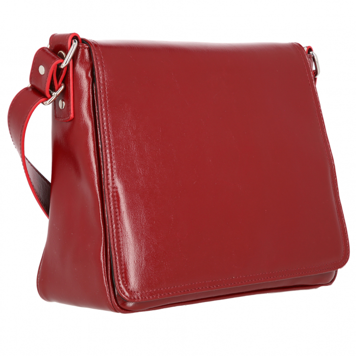 Geanta dama din piele naturala, model 137, Bordo [2]