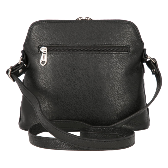 Geanta dama din piele naturala, model 239, de umar si crossbody Negru / multicolor [3]