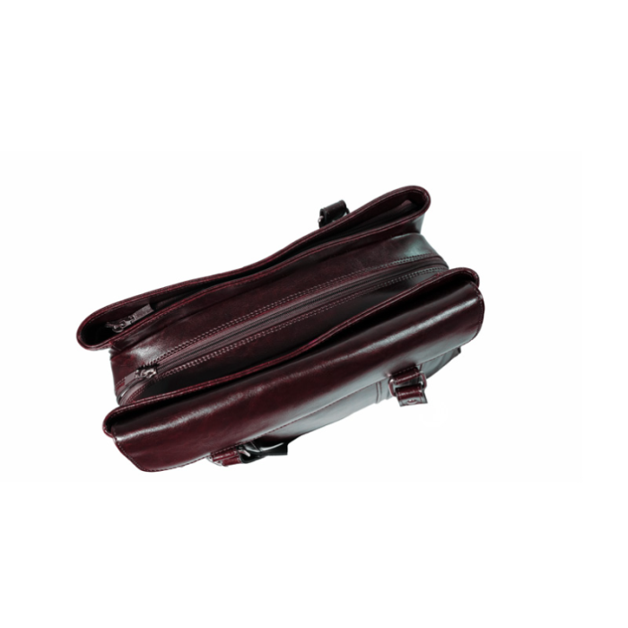 Geanta dama din piele naturala, model 29, Maro roscat [2]