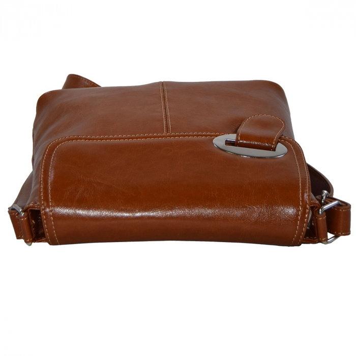 Geanta dama din piele naturala, model 75, Maro tabac [6]