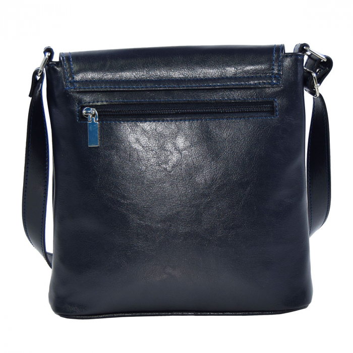 Geanta dama din piele naturala, model 75, Bleumarin [3]