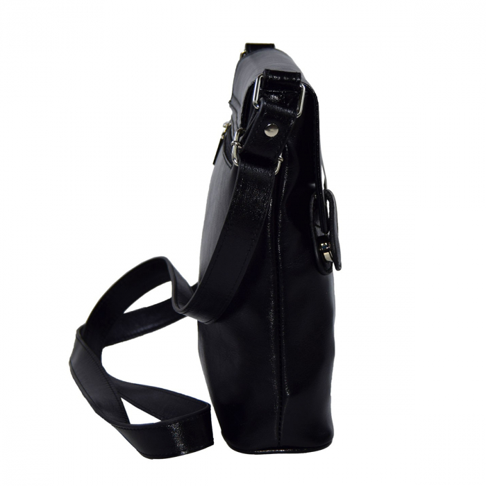 Geanta dama din piele naturala, model 75, Negru [5]