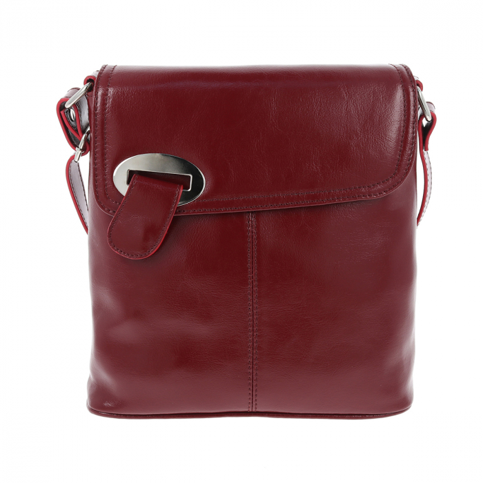 Geanta dama din piele naturala, model 75, Bordo [2]