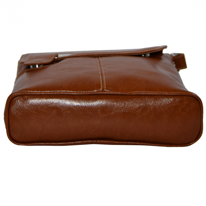 Geanta dama din piele naturala, model 75, Maro tabac [7]
