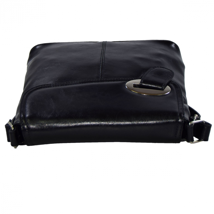 Geanta dama din piele naturala, model 75, Negru [6]