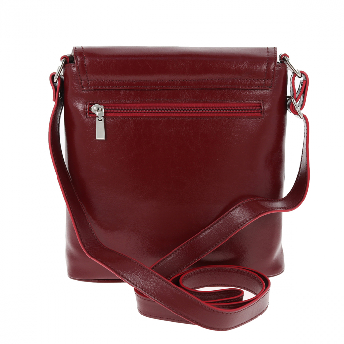 Geanta dama din piele naturala, model 75, Bordo [3]