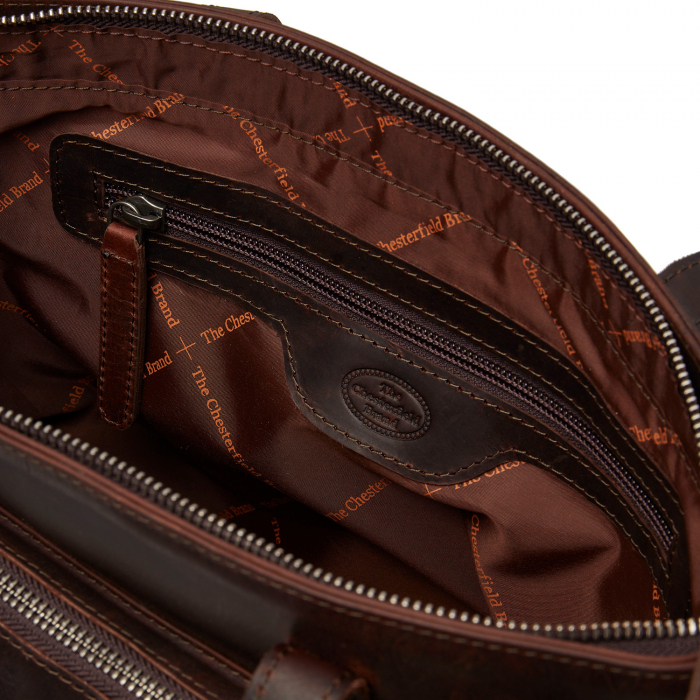 Geanta dama din piele naturala, The Chesterfield Brand, Alicante, Maro inchis [4]