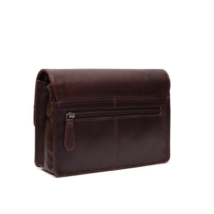 Borseta de mana si umar, barbati, The Chesterfield Brand, piele naturala, Lucca, Maro inchis [2]