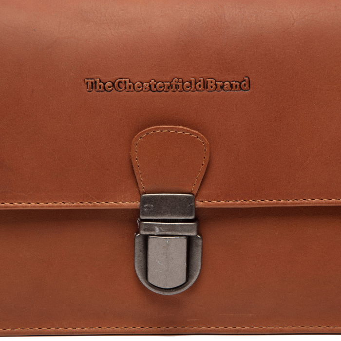 Borseta de mana si umar, barbati, The Chesterfield Brand, piele naturala, Lucca, Maro coniac [4]