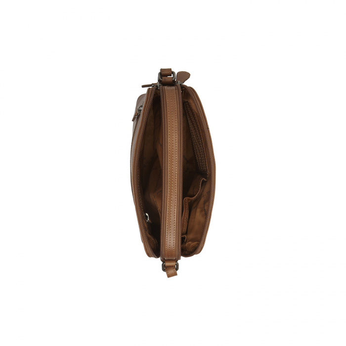 Geanta mica dama din piele naturala, The Chesterfield Brand, Nebraska, Maro coniac [3]