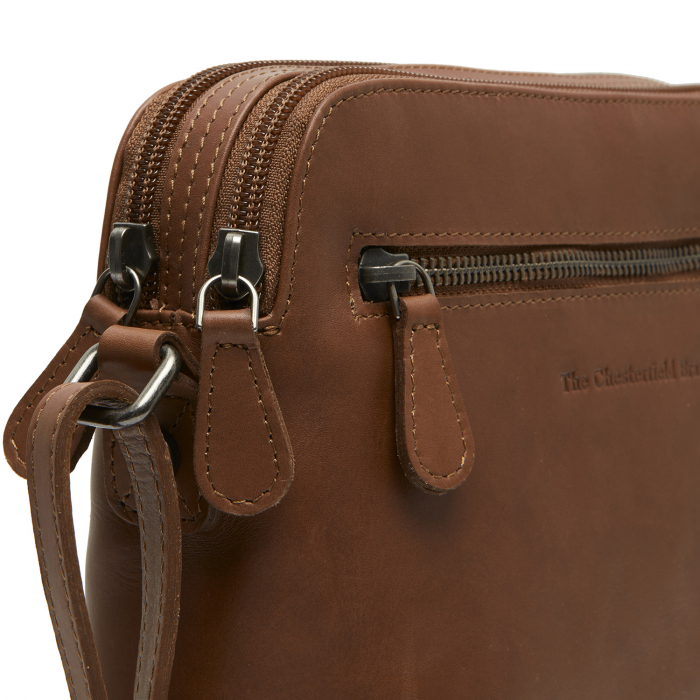 Geanta mica dama din piele naturala, The Chesterfield Brand, Nebraska, Maro coniac [2]