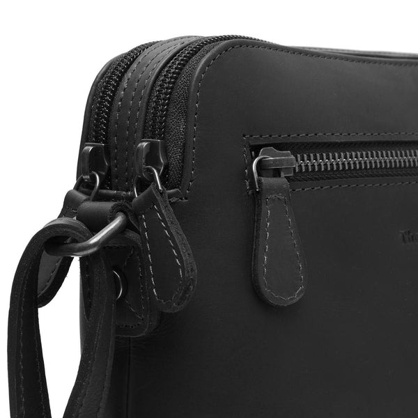 Geanta mica dama din piele naturala, The Chesterfield Brand, Nebraska, Negru [4]