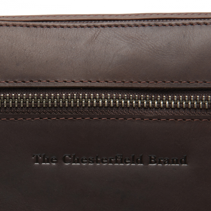 Geanta mica dama din piele naturala, The Chesterfield Brand, Nebraska, Maro inchis [5]
