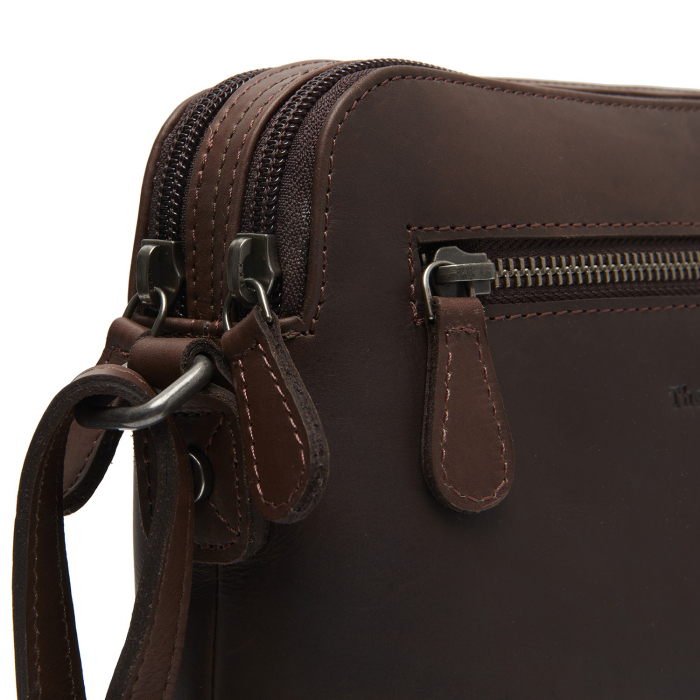 Geanta mica dama din piele naturala, The Chesterfield Brand, Nebraska, Maro inchis [2]