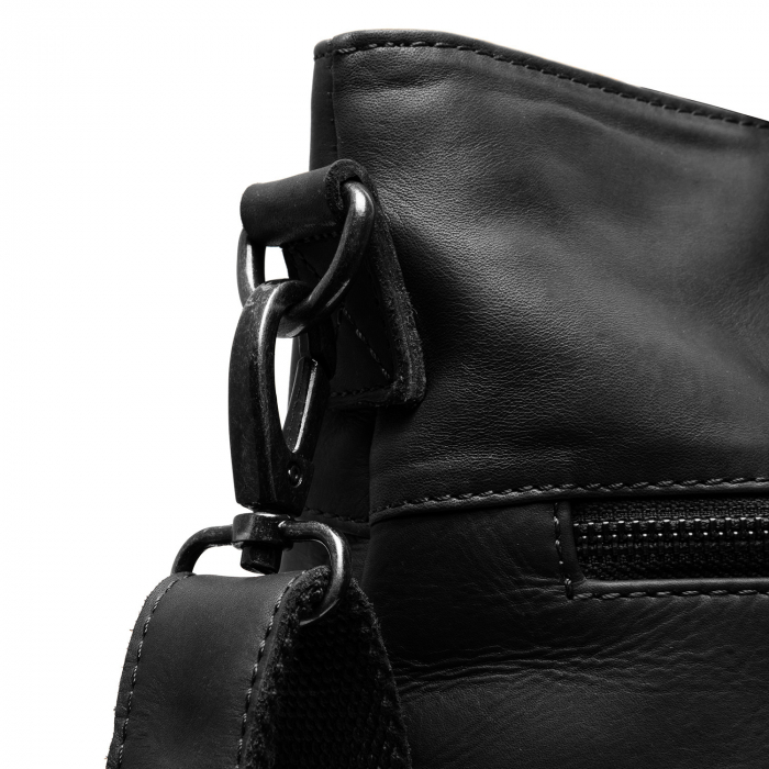 Geanta dama din piele naturala, The Chesterfield Brand, Rome, Negru [5]