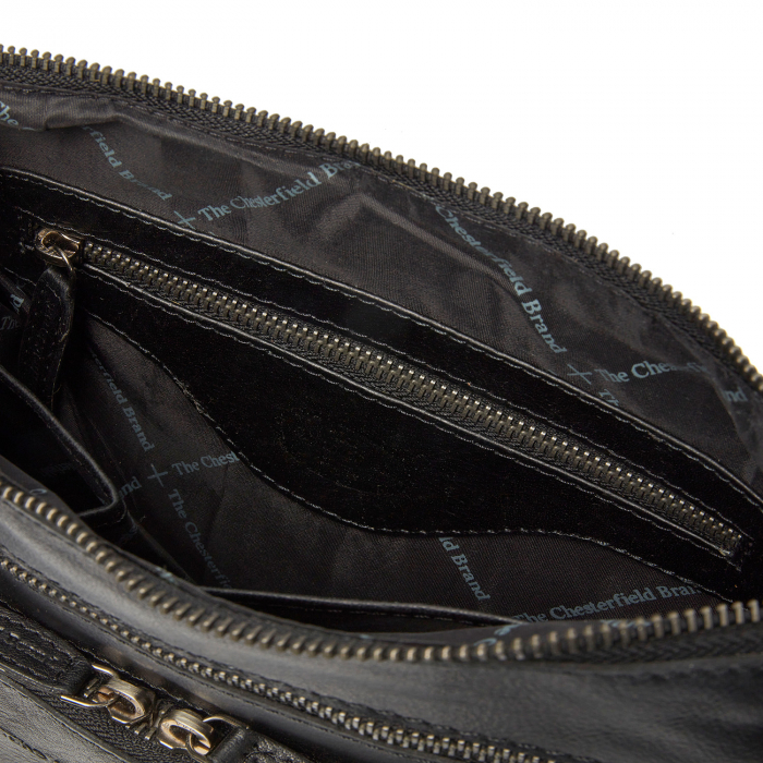 Geanta dama din piele naturala, The Chesterfield Brand, Tula, Negru [4]