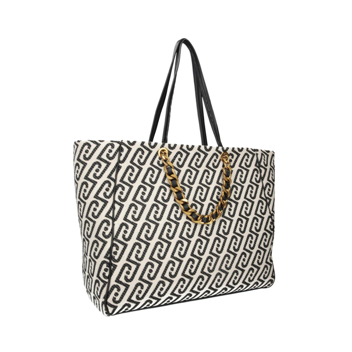 Geantă Damă de dimensiuni mari, Liu Jo, AA6116, Model Shaula, Negru / alb [5]