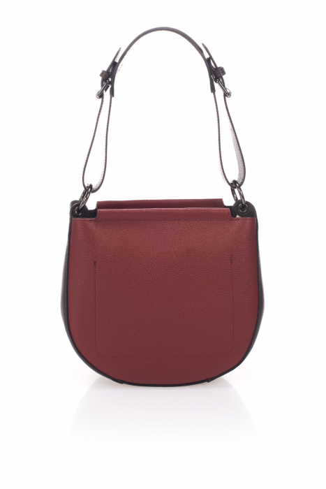 Geanta dama Massimo Castelli, din piele naturala, model 17020, Bordo [3]