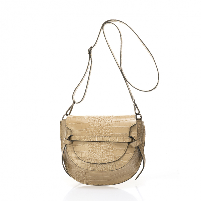 Geanta dama Massimo Castelli, din piele naturala, Krole 1387T, Taupe [2]