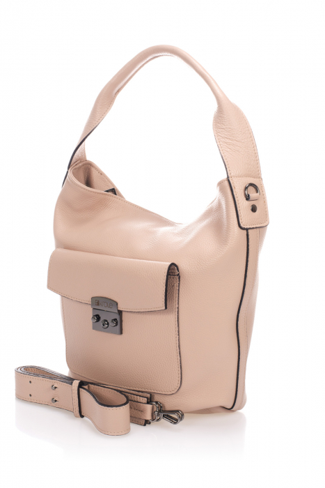 Geanta dama Massimo Castelli, din piele naturala, model 17001, Roz [2]