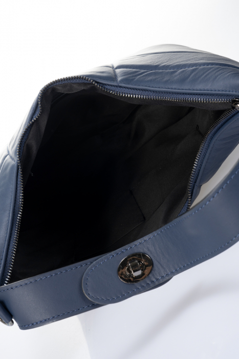Geanta dama Massimo Castelli, din piele naturala, model 6236, Bleumarin [4]