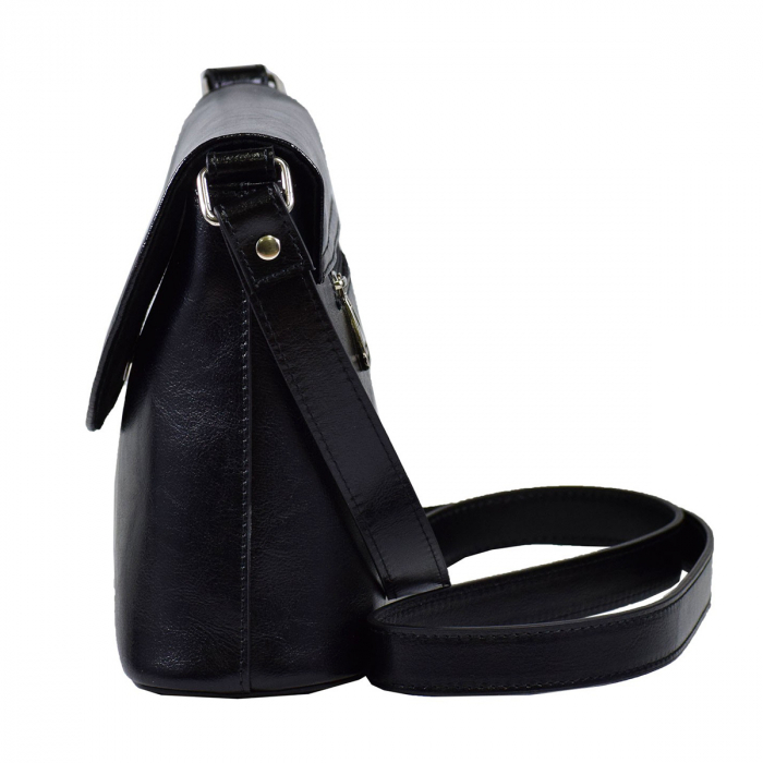 Geanta dama din piele naturala, model 229, Negru [4]