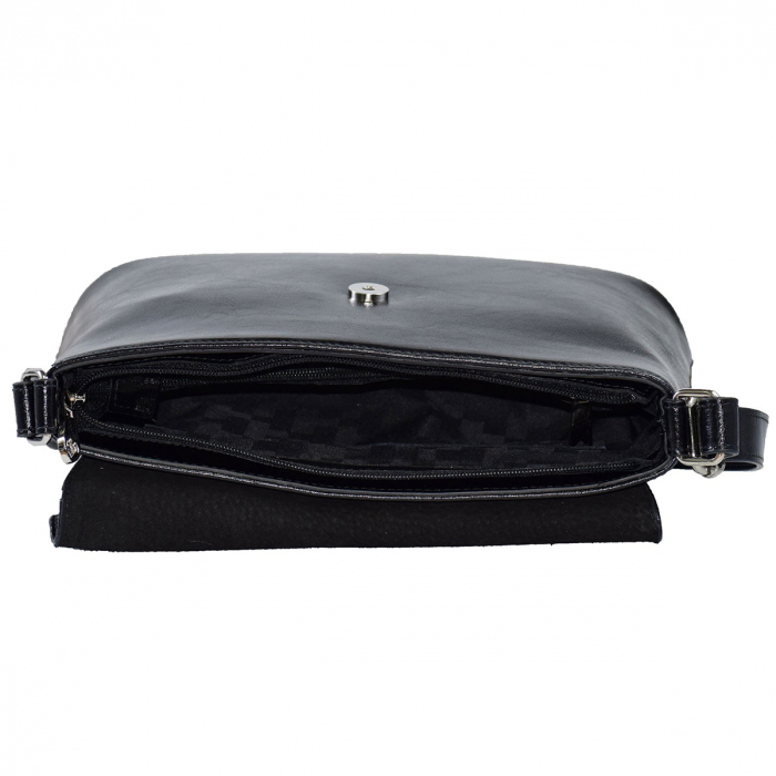 Geanta dama din piele naturala, model 229, Negru [5]