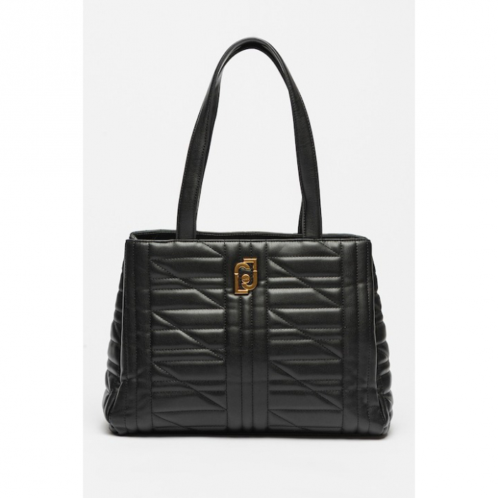 Geanta dama, shopper cu borseta inclusa, Liu Jo, AF3120 Negru [2]
