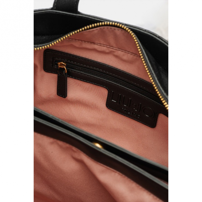 Geanta dama, shopper cu borseta inclusa, Liu Jo, AF3120 Negru [5]