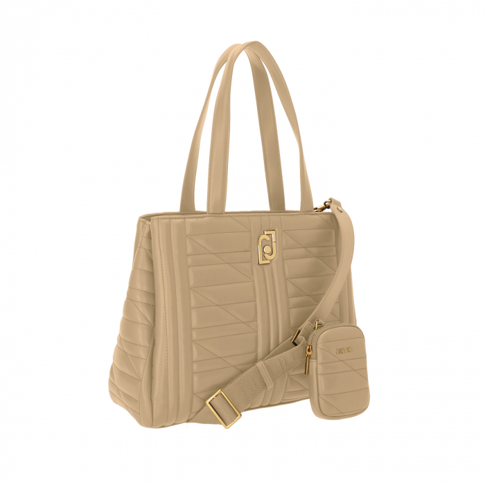 Geanta dama, shopper cu borseta inclusa, Liu Jo, AF3120 Taupe [3]