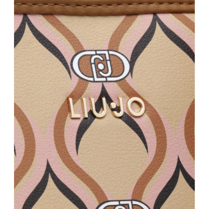 Geanta dama, shopper cu esarfa inclusa, Liu Jo, AF3322 Maro [5]