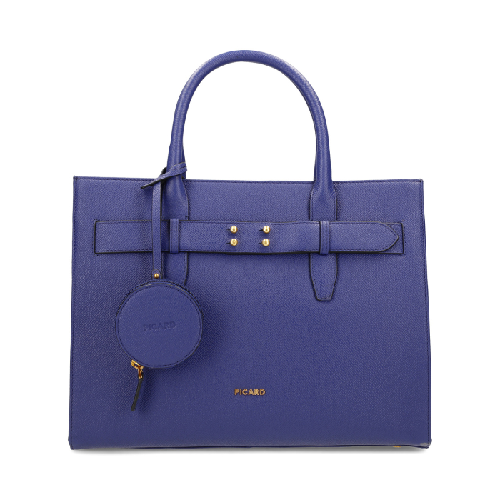 Geanta dama tote bag, Picard, Chic Way, piele naturala Albastru Royal [2]