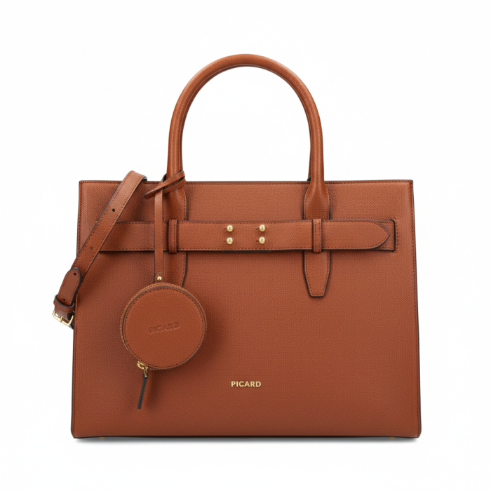 Geanta dama tote bag, Picard, Chic Way, piele naturala Maro coniac [3]