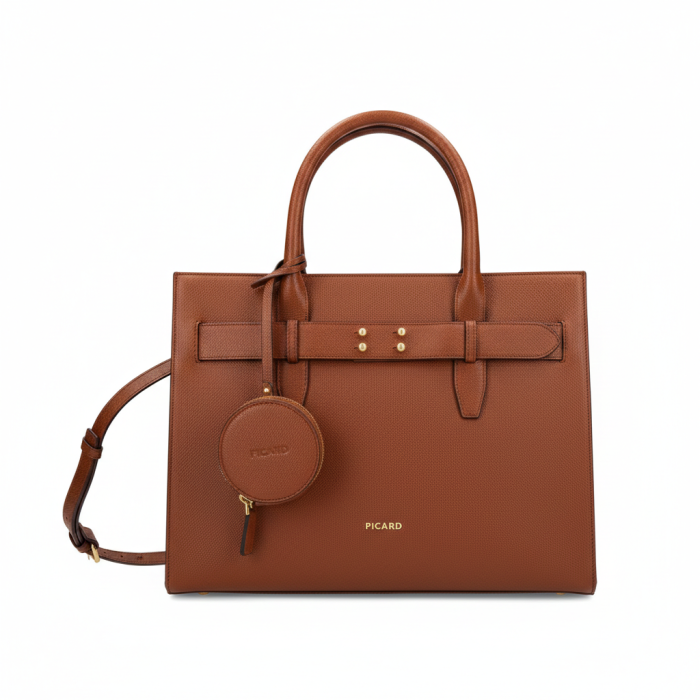 Geanta dama tote bag, Picard, Chic Way, piele naturala Maro coniac [5]